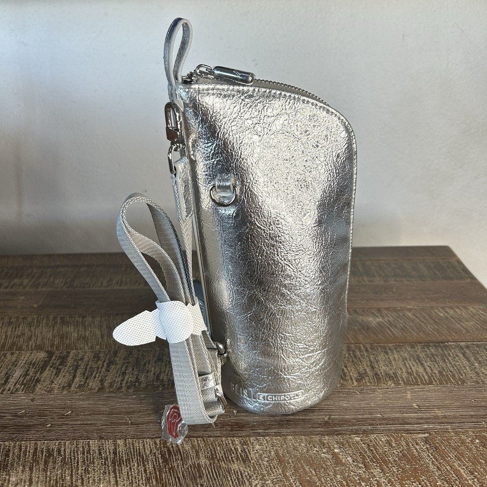 Beis X Chipotle Burrito Crossbody Bag Silver Foil Collab Insulated Limited Ed